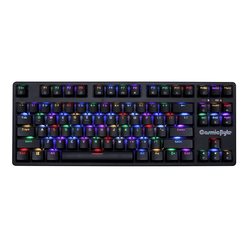 COSMIC BYTE CB - GK - 39 TRINITY (BLACK) GAMING KEYBOARD RGB SWITCH BLUE - SWIFT PERIPHERALS1088746