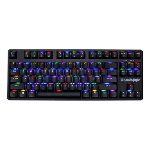 COSMIC BYTE CB - GK - 39 TRINITY (BLACK) GAMING KEYBOARD RGB SWITCH BLUE - SWIFT PERIPHERALS1088746