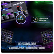 COSMIC BYTE CB - GK - 39 TRINITY (BLACK) GAMING KEYBOARD RGB SWITCH BLUE - SWIFT PERIPHERALS1088746
