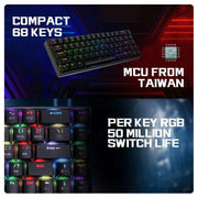 COSMIC BYTE CB - GK - 40 ARTEMIS (BLACK) GAMING KEYBOARD - SWIFT PERIPHERALSTCBP03440