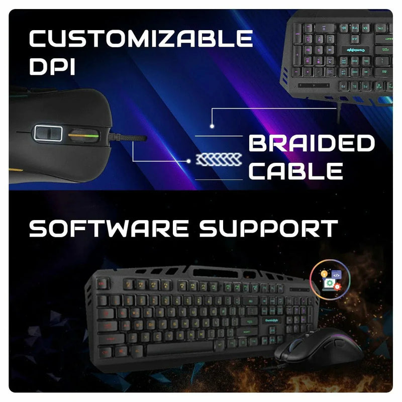 COSMIC BYTE DRAGONFLY GAMING KEYBOARD RGB BLACK - SWIFT PERIPHERALS1090645