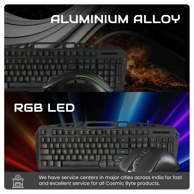 COSMIC BYTE DRAGONFLY GAMING KEYBOARD RGB BLACK - SWIFT PERIPHERALS1090645