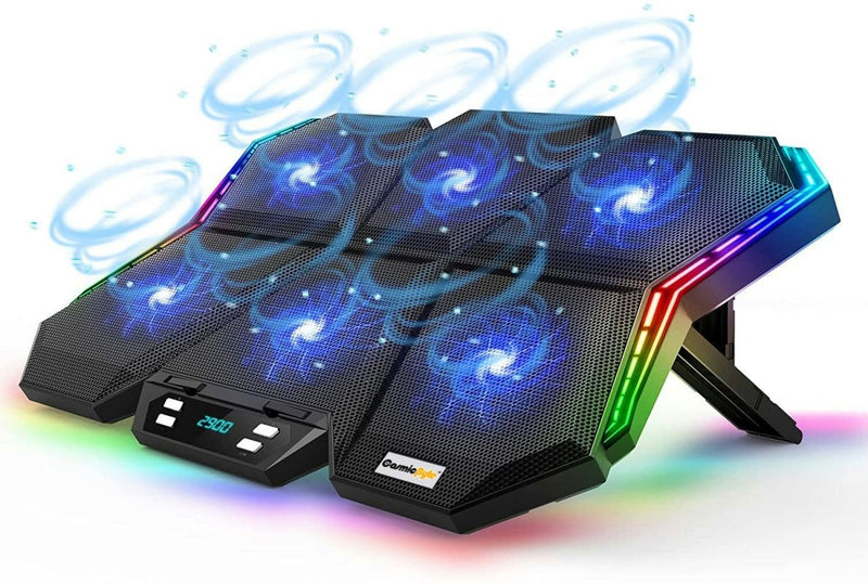 COSMIC BYTE METEOROID COOLING PAD BLACK/BLUE - SWIFT PERIPHERALS1084018