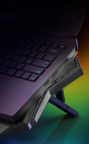 COSMIC BYTE METEOROID RGB COOLING PAD BLACK/BLUE - SWIFT PERIPHERALS1084019