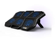 COSMIC BYTE METEOROID RGB COOLING PAD BLACK/BLUE - SWIFT PERIPHERALS1084019