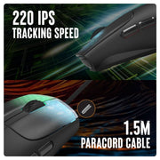 COSMIC BYTE PULSE WIRED RGB GAMING MOUSE (BLACK) - SWIFT PERIPHERALS1094267