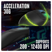 COSMIC BYTE PULSE WIRED RGB GAMING MOUSE (BLACK) - SWIFT PERIPHERALS1094267