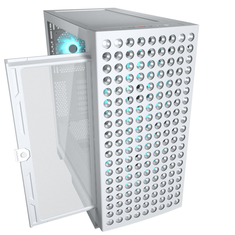 Cougar AIRFACE ECO RGB White Mid Tower Cabinet - SWIFT PERIPHERALS1097034