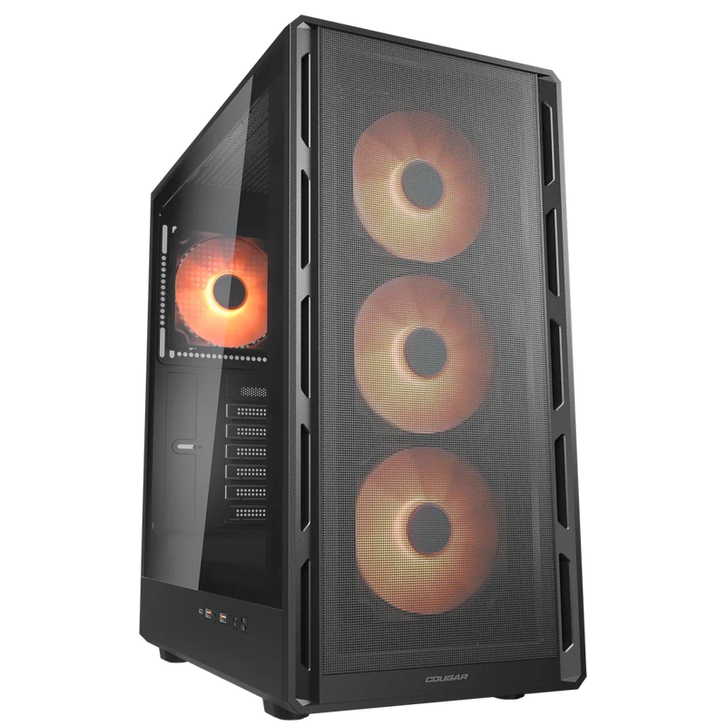 Cougar AIRFACE PURE PRO RGB Mid Tower Cabinet Black - SWIFT PERIPHERALS1097104