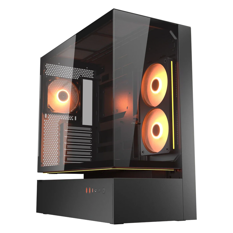 Cougar CFV235 Glass Black Mid Tower Cabinet - SWIFT PERIPHERALS1097032
