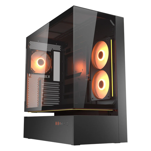 Cougar CFV235 Glass Black Mid Tower Cabinet - SWIFT PERIPHERALS1097032