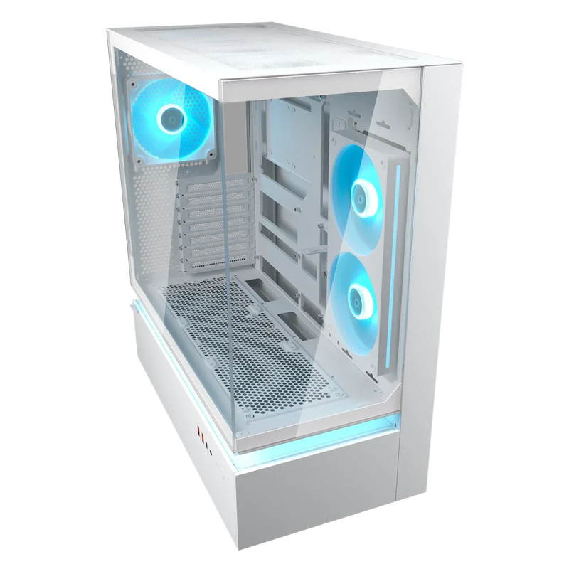 Cougar CFV235 Glass White Mid Tower Cabinet - SWIFT PERIPHERALS1097014