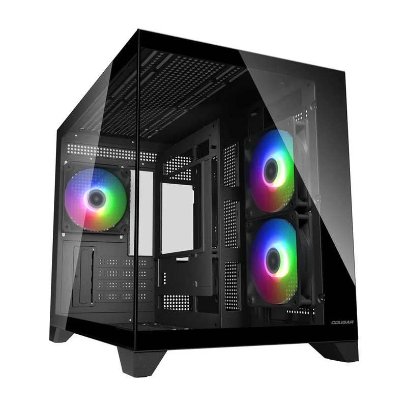 Cougar FV150 mini RGB Black Mini Tower Cabinet - SWIFT PERIPHERALS1097024