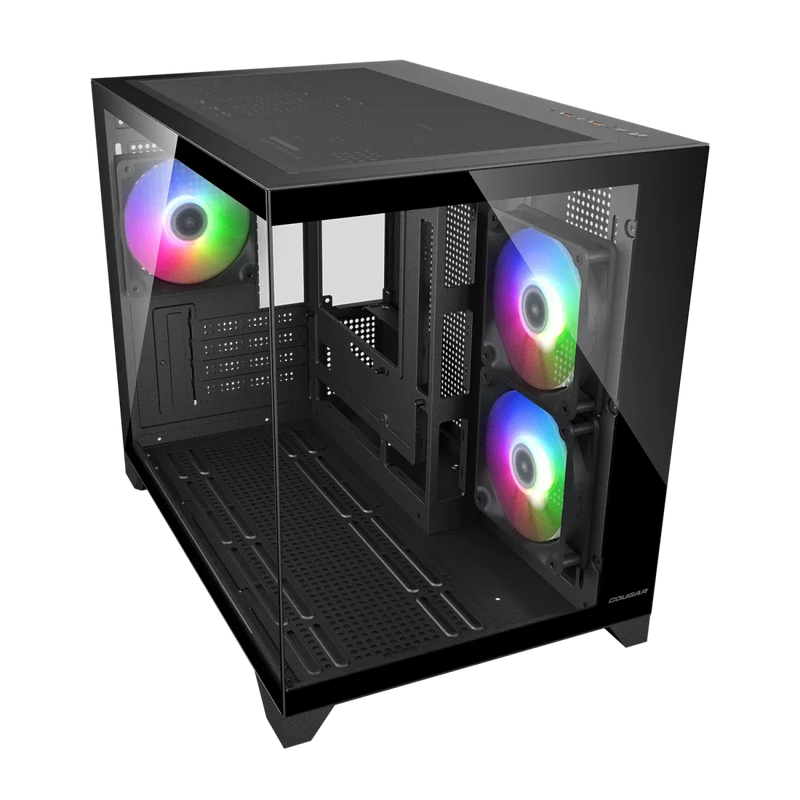 Cougar FV150 mini RGB Black Mini Tower Cabinet - SWIFT PERIPHERALS1097024