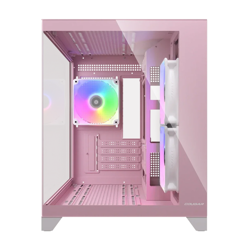 Cougar FV150 mini RGB Pink Mini Tower Cabinet - SWIFT PERIPHERALS1097031