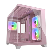 Cougar FV150 mini RGB Pink Mini Tower Cabinet - SWIFT PERIPHERALS1097031