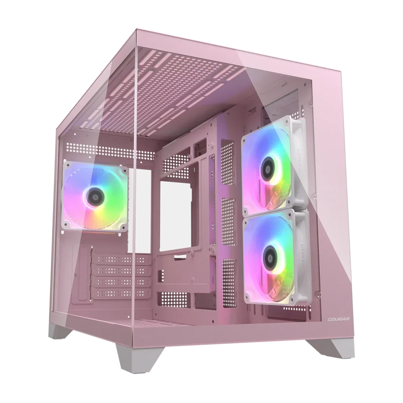 Cougar FV150 mini RGB Pink Mini Tower Cabinet - SWIFT PERIPHERALS1097031