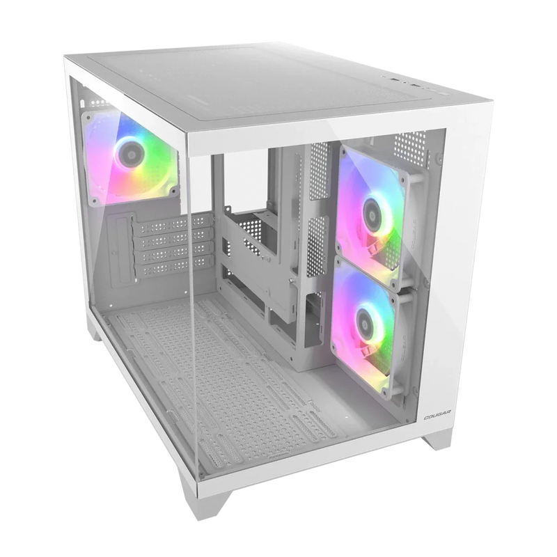 Cougar FV150 mini RGB White Mini Tower Cabinet - SWIFT PERIPHERALS1097033