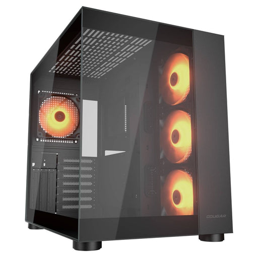 Cougar FV150 RGB Black Mid Tower Cabinet - SWIFT PERIPHERALS1097030