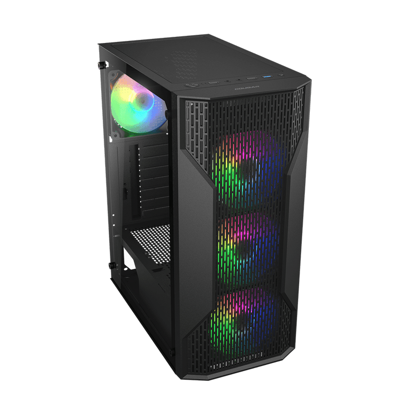 Cougar MX110 RGB Mid Tower Cabinet CGR - 2BD2B - RGB - SWIFT PERIPHERALS1097057