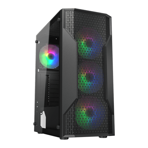 Cougar MX110 RGB Mid Tower Cabinet CGR - 2BD2B - RGB - SWIFT PERIPHERALS1097057