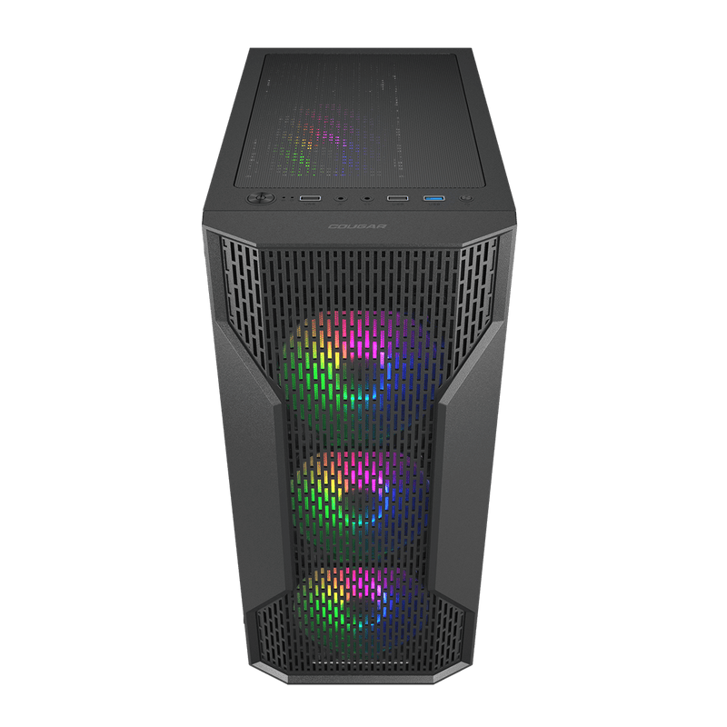 Cougar MX110 RGB Mid Tower Cabinet CGR - 2BD2B - RGB - SWIFT PERIPHERALS1097057