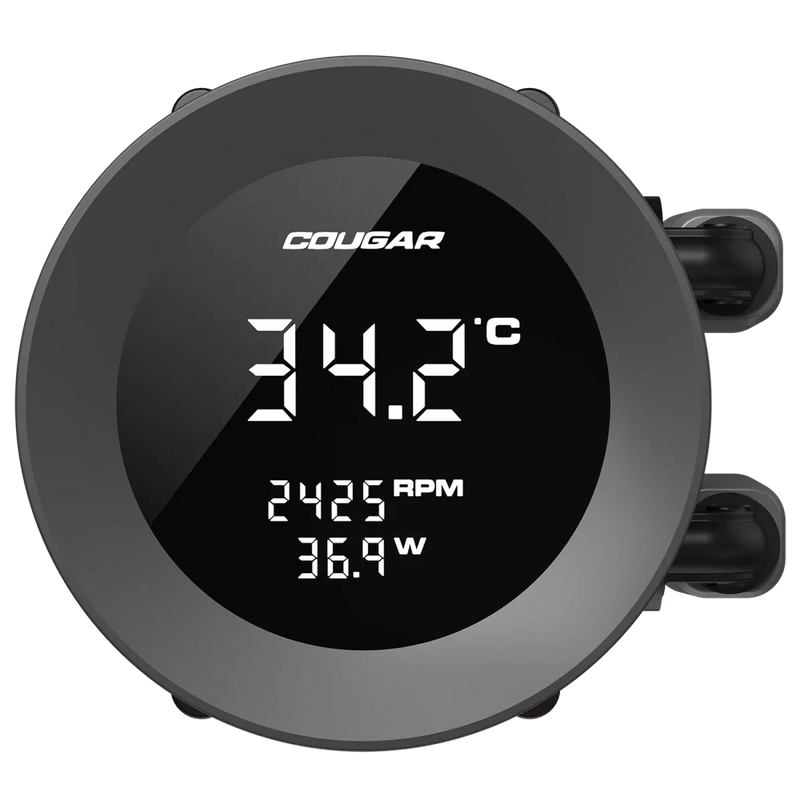 Cougar Poseidon Vistek ARGB 240 Black Analog Liquid Cooler - SWIFT PERIPHERALSCougar-027