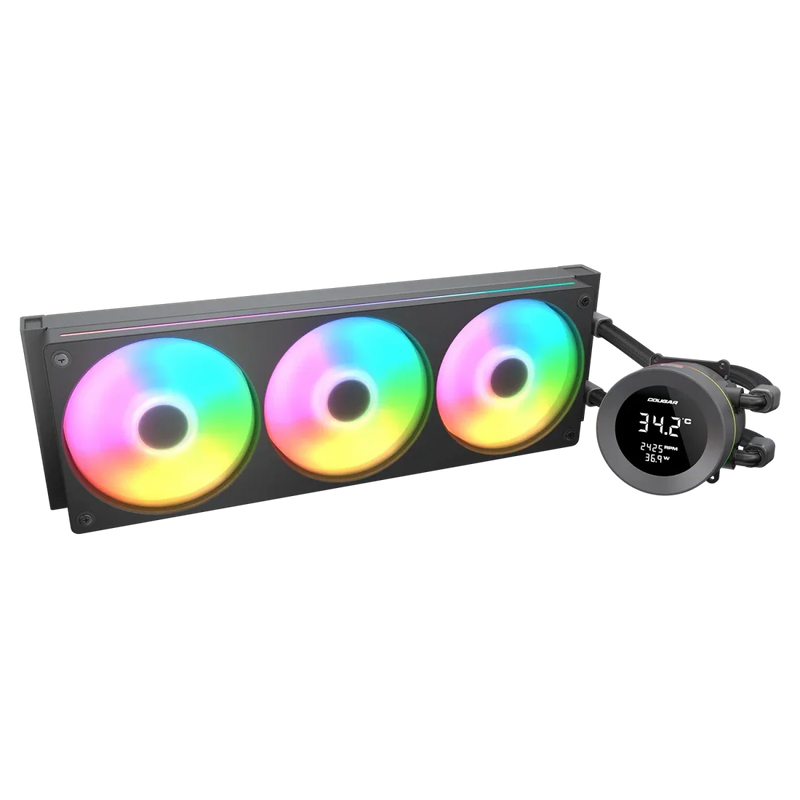 Cougar Poseidon Vistek ARGB 360 Black Analog Liquid Cooler - SWIFT PERIPHERALSCougar-025