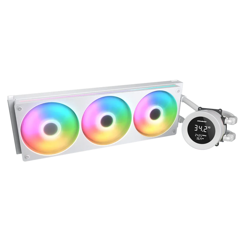 Cougar Poseidon Vistek ARGB 360 White Analog Liquid Cooler - SWIFT PERIPHERALSCougar-026