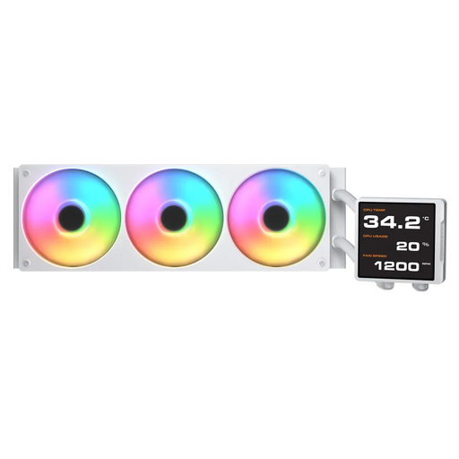 Cougar Poseidon Vistek Pro ARGB 240 White LCD Liquid Cooler - SWIFT PERIPHERALSCougar-024