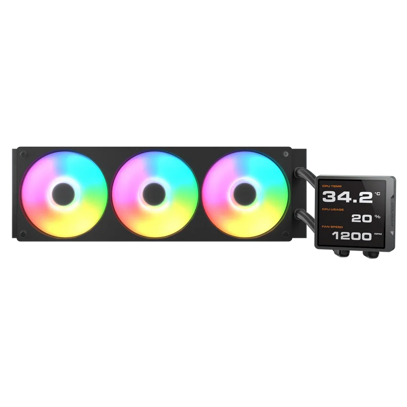 Cougar Poseidon Vistek Pro ARGB 360 Black LCD Liquid Cooler - SWIFT PERIPHERALSCougar-021