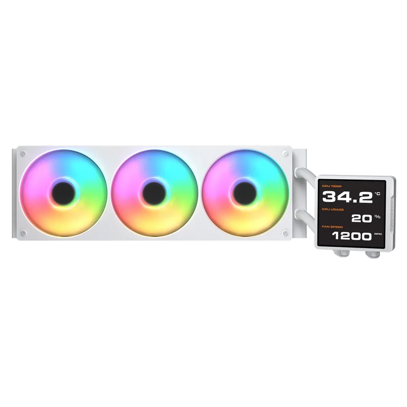 Cougar Poseidon Vistek Pro ARGB 360 White LCD Liquid Cooler - SWIFT PERIPHERALSCougar-022