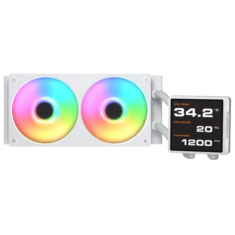 Cougar Poseidon Vistek Pro ARGB 360 White LCD Liquid Cooler - SWIFT PERIPHERALSCougar-022