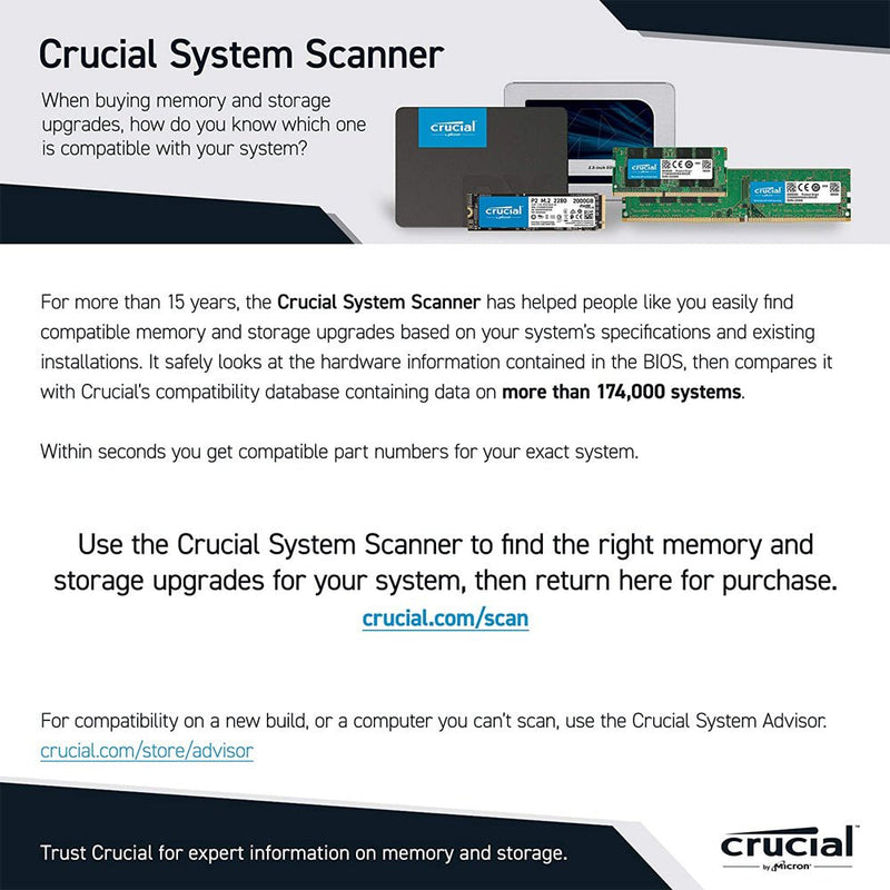 Crucial 16GB DDR4 RAM 3200MHz CL22 SODIMM Laptop Memory - SWIFT PERIPHERALSCB16GS3200