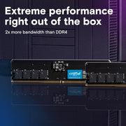 CRUCIAL 16GB DDR5 - 4800 DESKTOP RAM CL40 CT16G48C40U5 - SWIFT PERIPHERALS1093122
