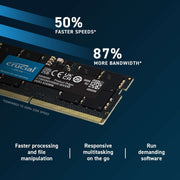 Crucial 32GB DDR5 4800MHz SODIMM Laptop Memory - SWIFT PERIPHERALSCT32G48C40S5