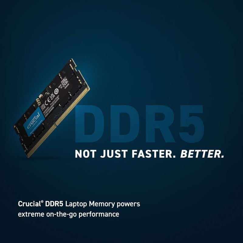 Crucial 32GB DDR5 4800MHz SODIMM Laptop Memory - SWIFT PERIPHERALSCT32G48C40S5