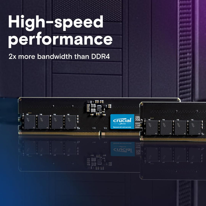 CRUCIAL 8GB DDR5 - 5600 DESKTOP RAM CL46 CT8G56C46U5 - SWIFT PERIPHERALS1093463