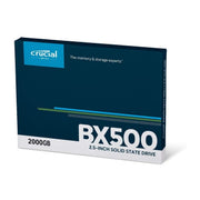 2TB BX500 2.5-inch SATA internal SSD retail box, blue packaging, solid state drive