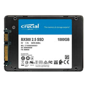 Crucial BX500 2.5 inch SATA SSD, 1000GB capacity, internal solid state drive