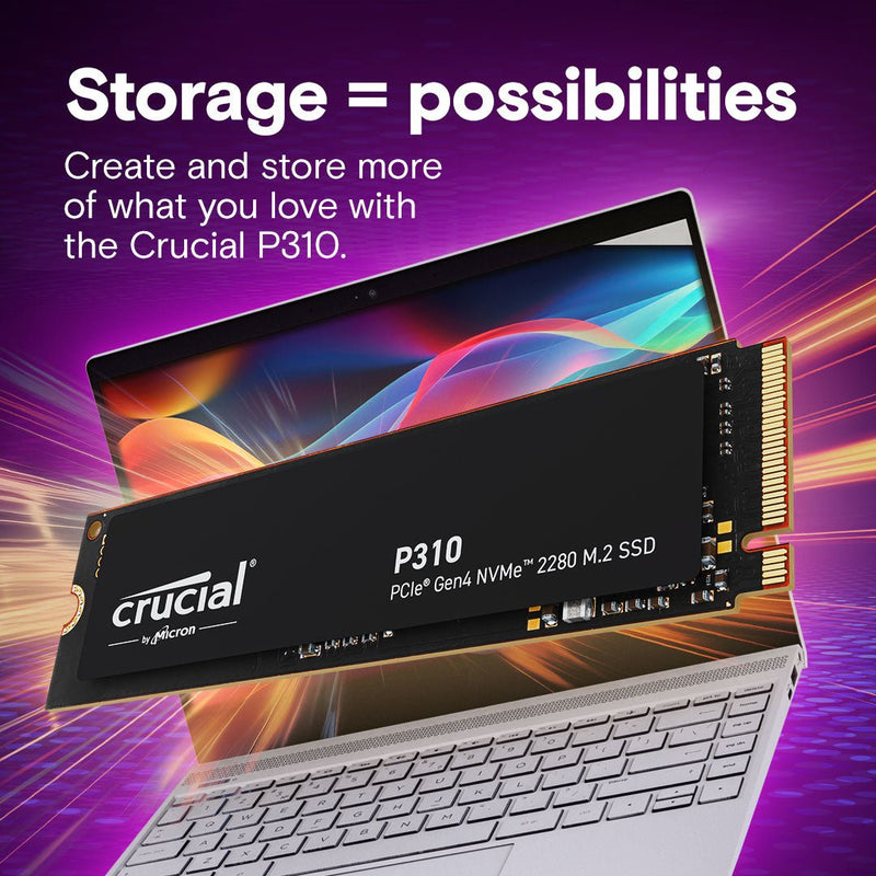 Crucial P310 2TB PCIe Gen4 NVMe M.2 2280 Internal Solid State Drive - SWIFT PERIPHERALSCT2000P310SSD8
