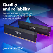 CRUCIAL PRO 32GB KIT (2X16GB) DDR5 - 6400 UDIMM CL38 RAM CP2K16G64C38U5B - SWIFT PERIPHERALS1095818