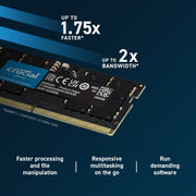 Crucial RAM 64GB Kit 2x32GB DDR5 5600 MHz Laptop Memory SODIMM - SWIFT PERIPHERALSCT2K32G56C46S5