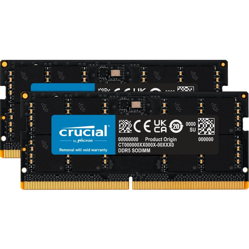 Crucial RAM 96GB Kit 2x48GB DDR5 5600 MHz SODIMM CL46 Laptop Memory - SWIFT PERIPHERALSCT2K48G56C46S5
