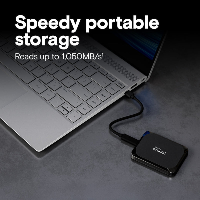 CRUCIAL X9 1TB PORTABLE SSD CT1000X9SSD9 - SWIFT PERIPHERALS1092208