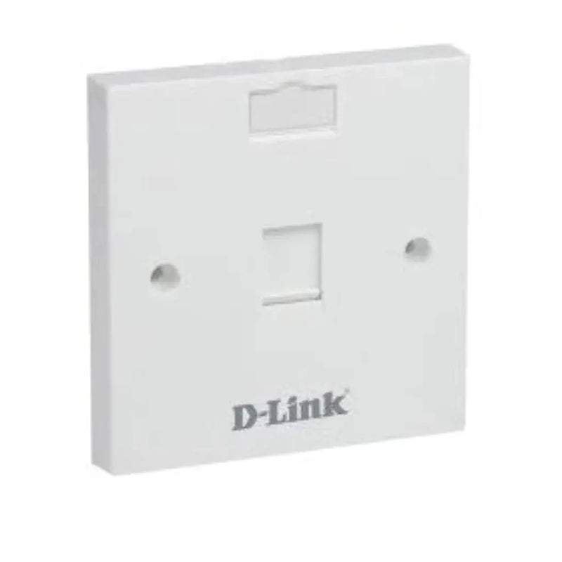 D - Link Single Port Face Plate with Shutter for Keystone Jack – White - SWIFT PERIPHERALS‎NFP-0WHIXX