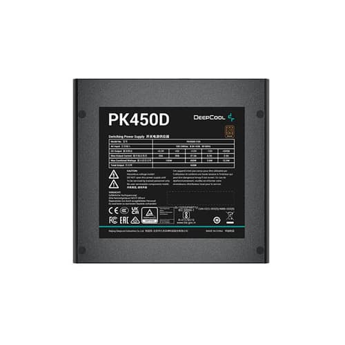 DEEPCOOL 450W PK450D 80 PLUS BRONZE NON MODULAR SMPS - SWIFT PERIPHERALS1081785