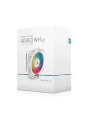 DEEPCOOL AG400 WH ARGB SINGLE TOWER 120MM CPU COOLER R - AG400 - WHANMC - G - 2 - SWIFT PERIPHERALS1091672