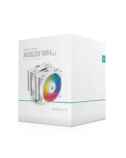 DEEPCOOL AG620 ARGB CPU AIR COOLER WHITE - SWIFT PERIPHERALS1084330
