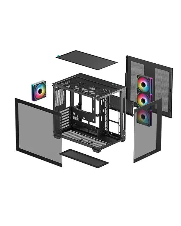 DEEPCOOL CG530 4F MICRO ATX MID TOWER CABINET BLACK (R - CG530 - BKADA4 - G - 1) - SWIFT PERIPHERALS1091486
